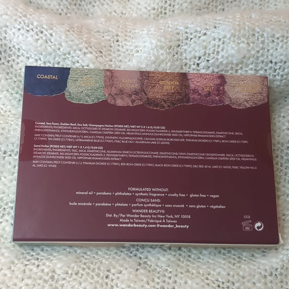 Wander Beauty Wanderess Seascape Eyeshadow Palette, 9.44g/0.33 oz